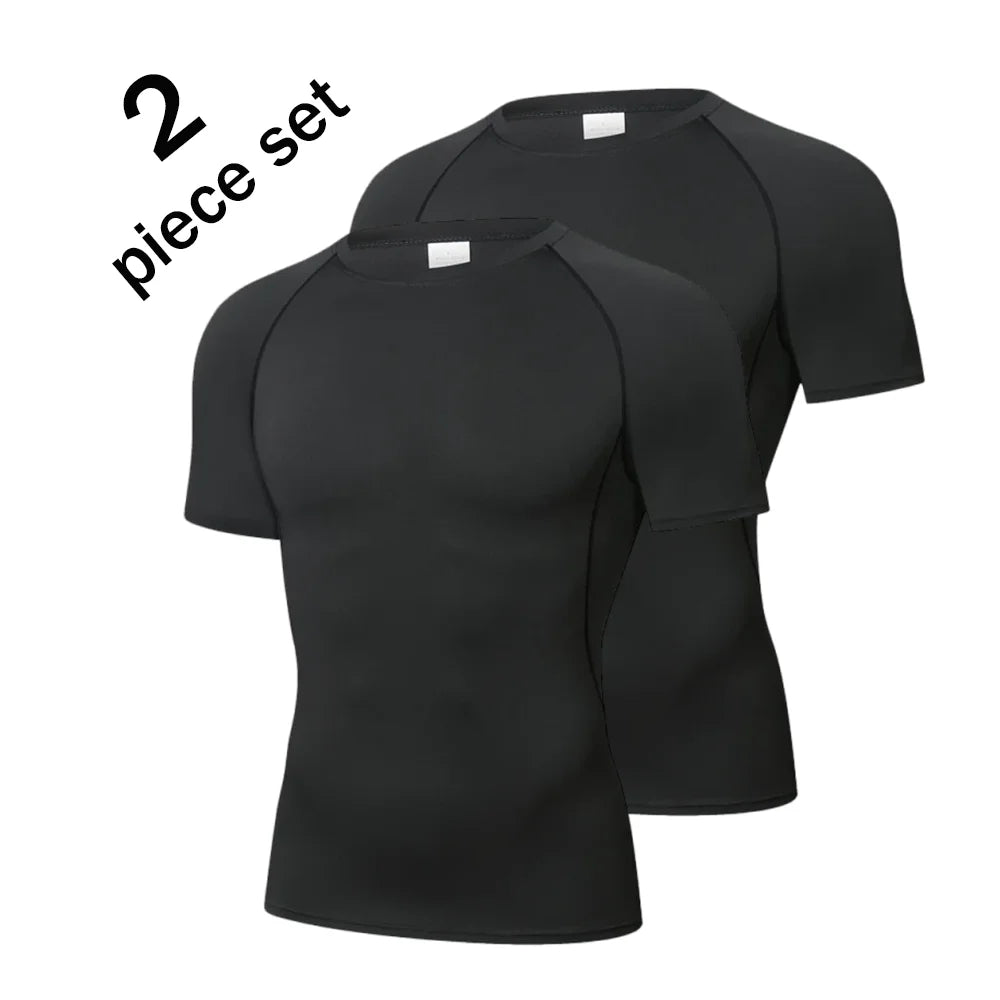 Men Compression Shirt - Quick Dry Sport T Shirt | Short Sleeve Fitness Tee