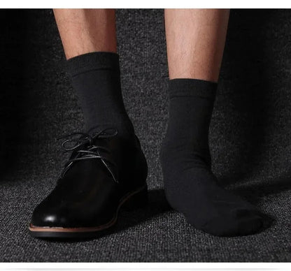 Mens Cotton Crew Socks - 10 Pairs Casual Business Breathable Size 38-45 - ZOOMNSTORE
