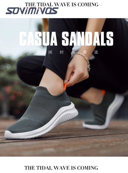 Outdoor Super Light Men Sneakers Fashion Breathable Running Sport Shoes Quality Slip-on Unisex Athletic Footwear 2022 Hot Sale