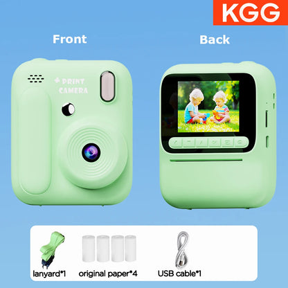 Kids Instant Camera - 32GB Digital Color Printing Camera With 1080P Video & Thermal Print
