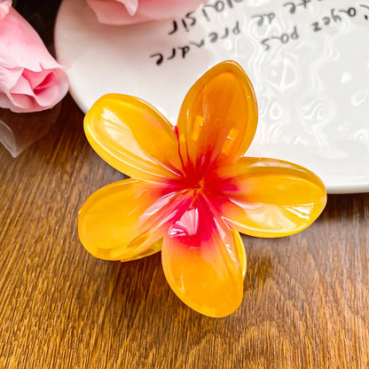 2025 New Vacation Egg Flower Hair Clips Hawaii Beach Claws Bohemian Hairpin for Girls Women Hair Claws