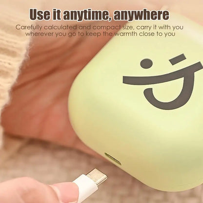 Hand Warmer Portable Mini USB Charging Rechargeable Cute Girl Electric Hand Warmers for Christmas Gifts Winter supplies