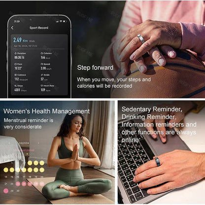 R10 Monitoring Ring For Galaxy Qring Heart Rate Monitor More Precise Stainless Steel Wireless Charger Products 2025 New Couples