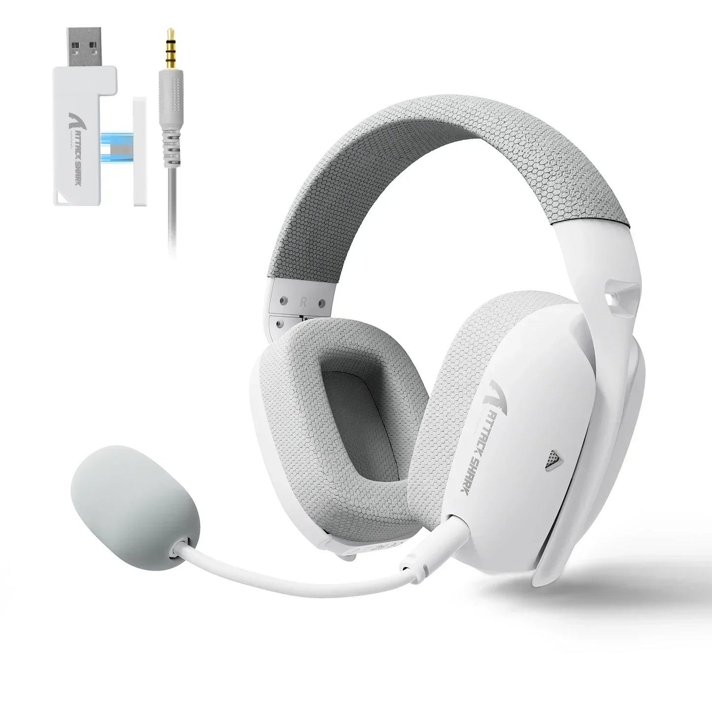 ATTACK SHARK L80PRO Wireless Gaming Headset 2.4G/BT/Wired Ultra-Light 40mm Drivers Low Latency Headphone for PC PS5 Switch Xbox
