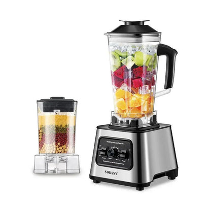 6000W Professional Blender - Smoothie Maker with 25L Container for Ice Nuts and Fruits