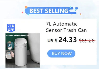 Touchless 16L Sensor Trash Can - Smart Waterproof Kitchen  Bathroom Wastebin
