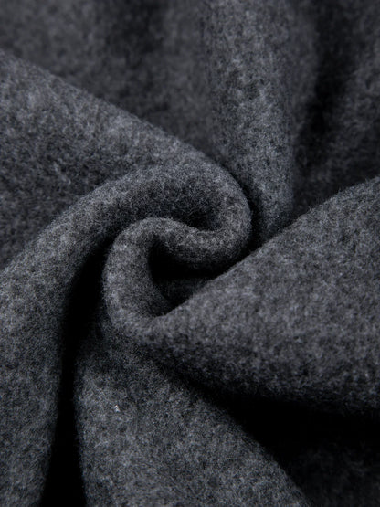 Men's Warm Crew Neck Sweatshirt Fleece Lined Thermal Pullover Autumn Winter Fashion Casual Sweater Loose Knit Long Sleeve Hoodie