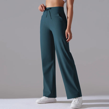 Yoga Straight Leg Sweatpant Straight Leg Women's Loose Tracksuit Pants Wide Leg Outdoor Gym Runing Casual Tracksuit Pants