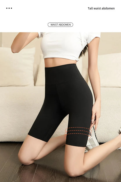 BIVIGAOS Summer Shark Biker Shorts Women High Waist Knee Short Leggings Bodybuilding Sexy Shorts Running Sports Cycling Shorts