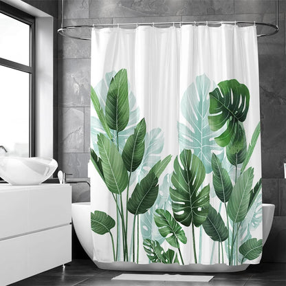 Woodland Shower Curtain – Polyester Waterproof Bathroom Partition Curtain with Hooks