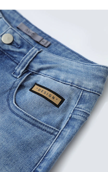 Amii Flared Jeans Autumn 2026 New Commuter Style Casual Versatile Women's Pants Solid Color Denim Trousers For Women 12621032