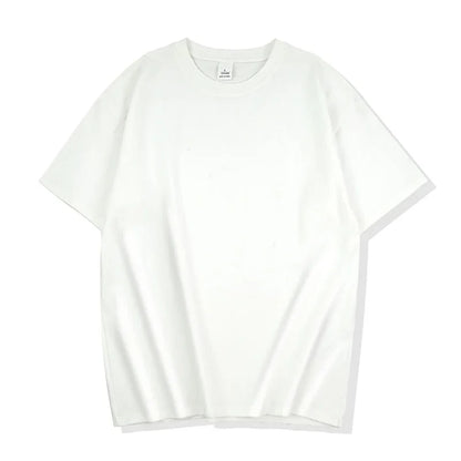 Plain 100% Cotton 220 Gsm Crew Neck Half Sleeve T-shirts for Men Casual Summer Oversized T-Shirt for Daily Wear Vacation Resorts