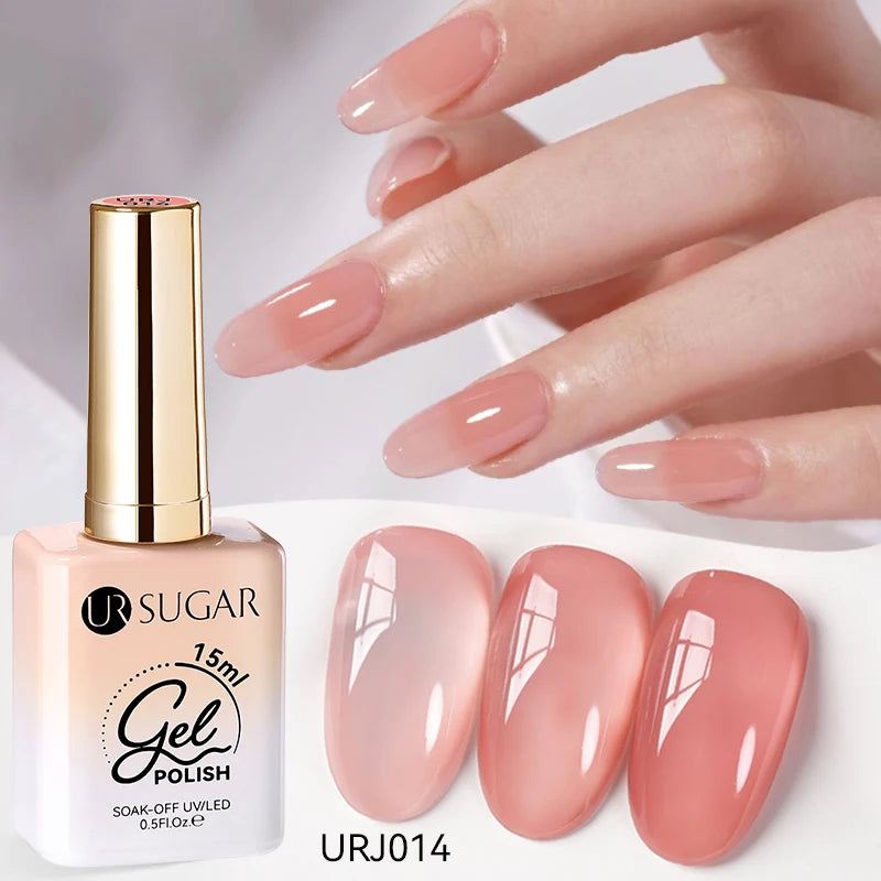 Jelly Gel Polish - Eco Friendly Semi Permanent UV LED Nail Polish for Salon Use