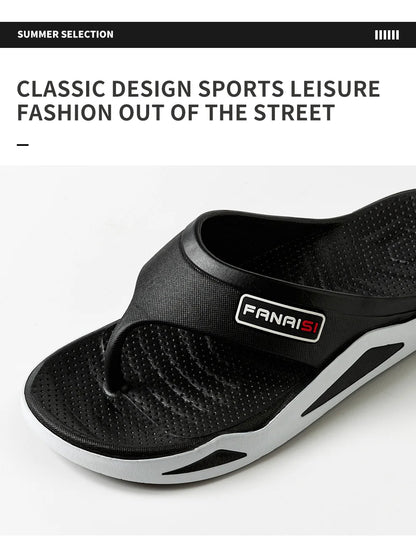 Summer Men's Slippers Fashion Indoor Bathroom Anti-slip Anti-odor Soft Sole Couple Sandals Comfort Outdoor Beach Flip Flops