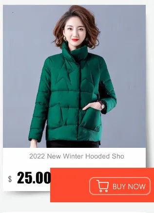 2023 Winter Warm  Plaid Long  Coat Women ' s Fashion Thicken Hooded Puffer Jacket Female Windproof Warm Outwear