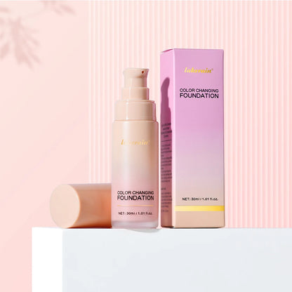 Color Changing Foundation 4 In 1 Moisturizer Longwearing Waterproof Concealer Even Skin Toning Sunscreen Spf 30 Whitening Makeup