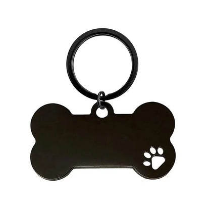 Personalized Customized Cute Pet Name Tag Stainless Steel Pet Cat And Dog Name Card Pet Collar Pendant Name Tag