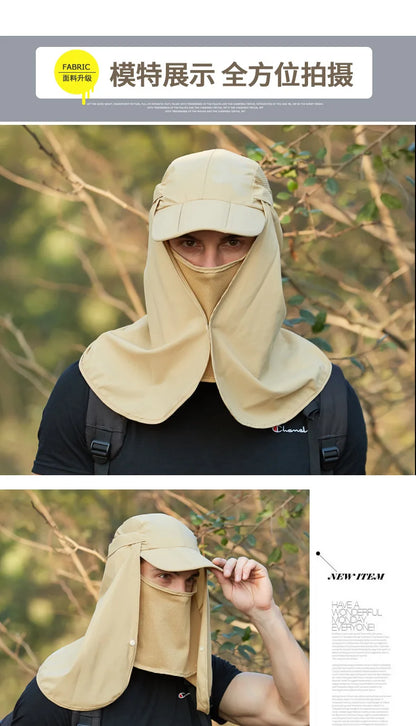 Adjustable Outdoor Fishing Hat Sunscreen Protection Breathable Sunshade Foldable Men Women Hiking Camping Casual Fishing Cap