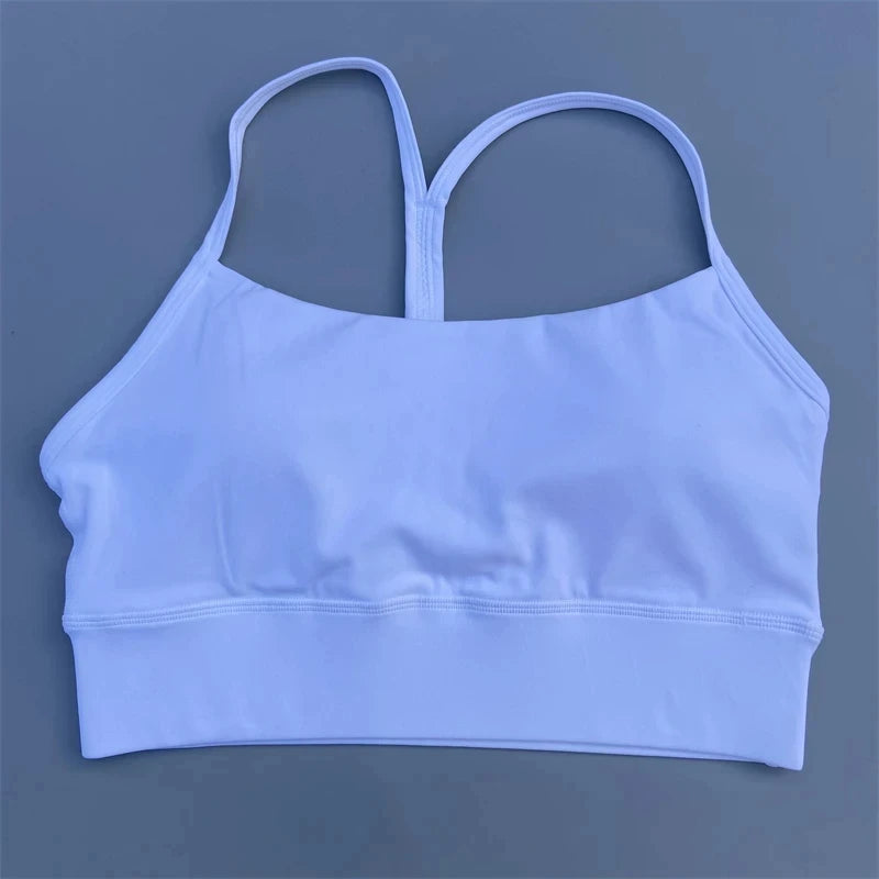 Women Fitness Sports Bra – Y-Line Straps High Strength Breathable Gym Top