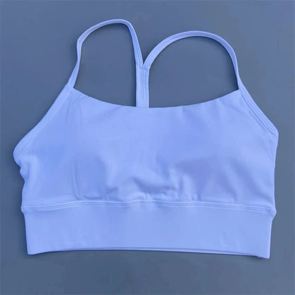 Women Fitness Sports Bra – Y-Line Straps High Strength Breathable Gym Top