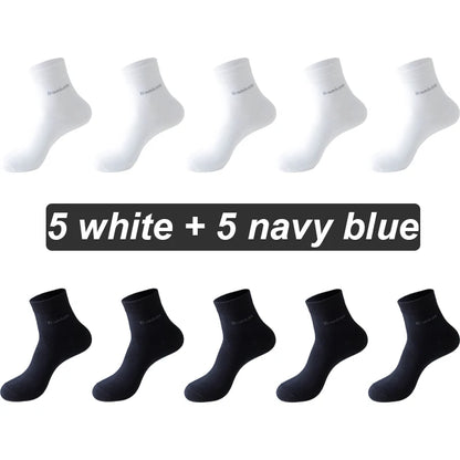 Bamboo Fiber Socks Men Casual Business - Anti Bacterial Breathable Knit Ankle Socks