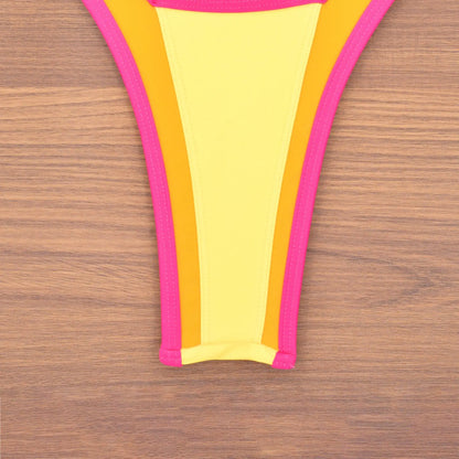 V Shaped Thong Bikini - Denim Two Piece Bikini Set With Push Up Bathing Suit