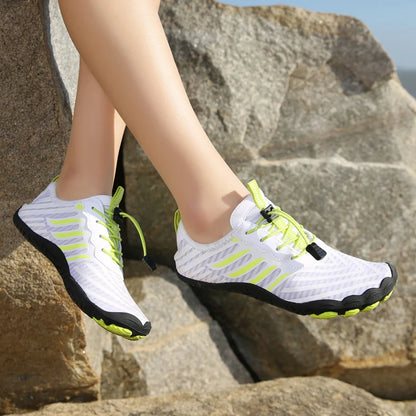 Men Water Shoes Beach Barefoot Swimming Surfing Seaside Aqua Shoes Upstream Wading Sneakers Gym Fitness Hiking Walking Footwear