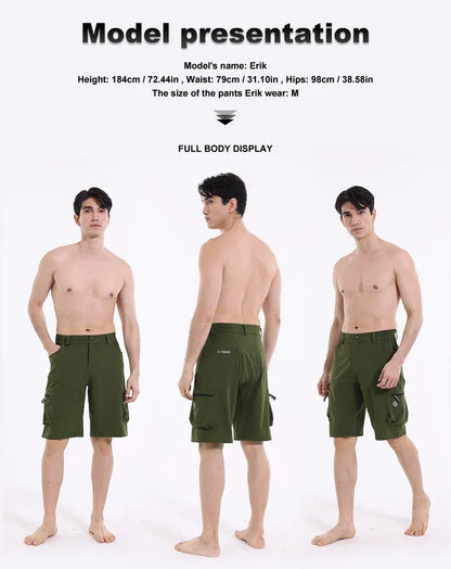 Mountain Bike Shorts – Breathable Multi-Pocket Cycling Shorts with Elastic Waistband