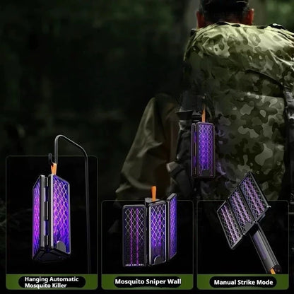 New Qualitell V3 Folding Electric Mosquito Killer Portable Charging Purple Light Home Outdoors Mosquito Repellent Lamp