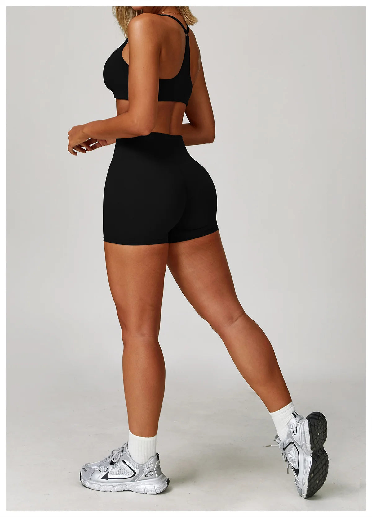 Women Yoga Sports Set - Running Fitness Outfit with Super Elastic, Breathable Gym Tracksuit