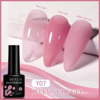 Gel Nail Polish - LILYCUTE UV Gel Varnish 7ML | Soak Off, Long Lasting Colors