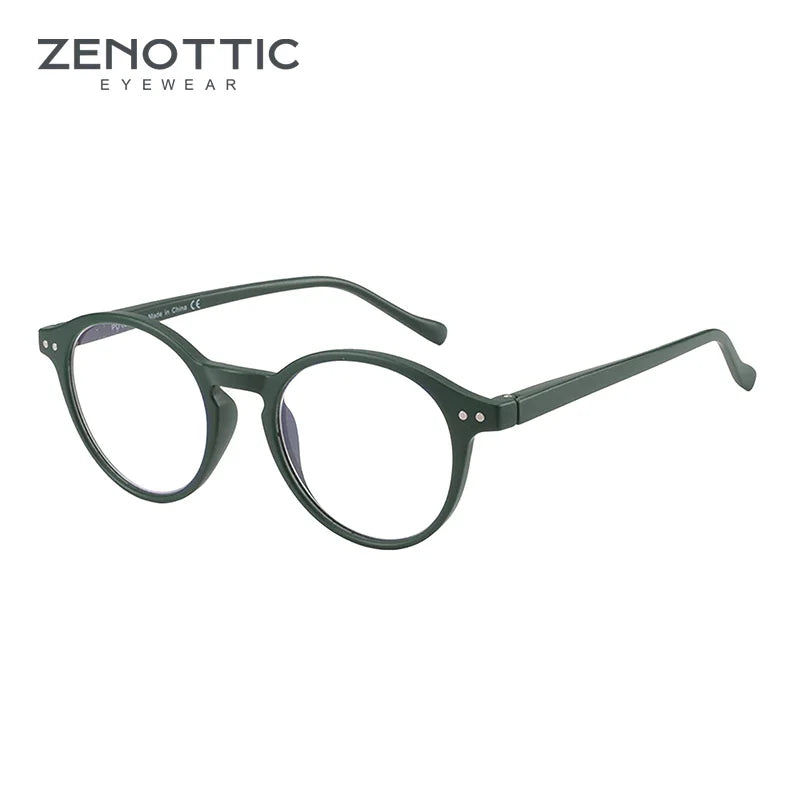 Retro Reading Glasses | Anti Glare, UV400 Protection, Circular Frame Stylish Reading Glasses