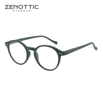 Retro Reading Glasses | Anti Glare, UV400 Protection, Circular Frame Stylish Reading Glasses
