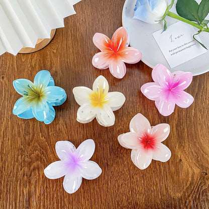2025 New Vacation Egg Flower Hair Clips Hawaii Beach Claws Bohemian Hairpin for Girls Women Hair Claws