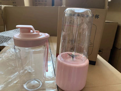 Portable Electric Fruit Juicer  Blender - Double Cup USB Mixer