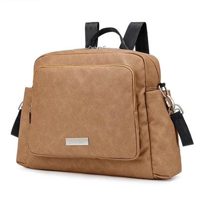 Soboba 2023 New Diaper Bags for Mother Waterproof Large Capacity Solid Polyester Diaper Backpacks Travel Bag for Newborn Baby