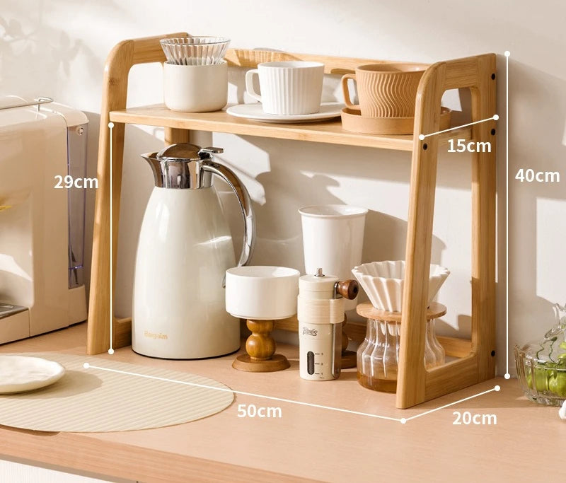 New Kitchen Shelf Countertop Multi-functional Electrical Storage Rack Multi-layer Cup Holder Household Storage Rack Plate Rack