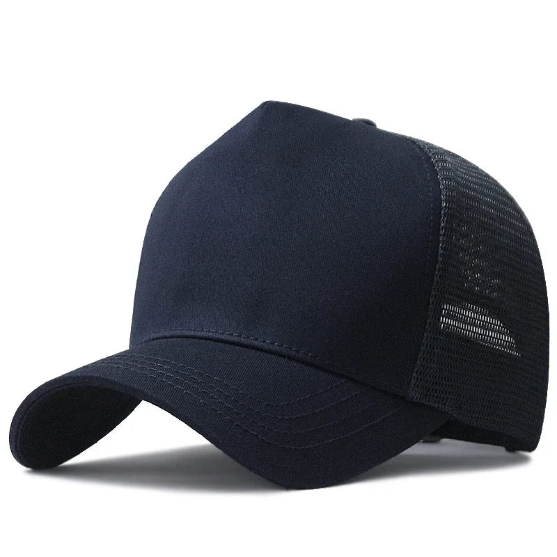 Big Head Man Large Size Mesh Baseball Hats Outdoors Plus Size Sport Caps Dad Oversize Trucker Cap 56-61cm 62-66cm