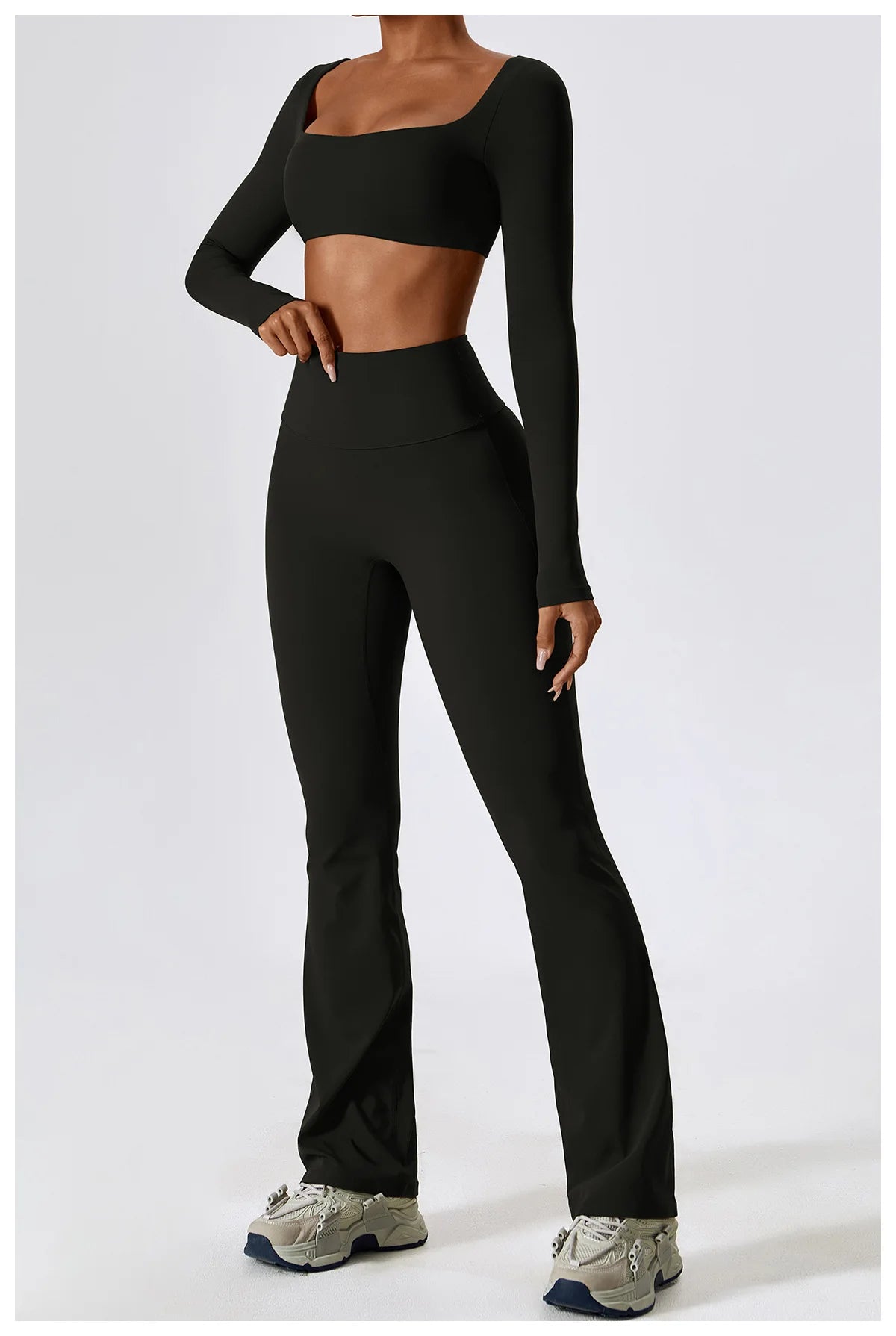 Women Yoga Set – Seamless Sportswear Gym Legging & Fitness Bra Crop Top
