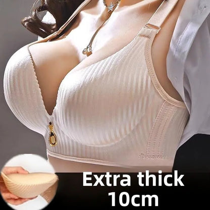 10CM Push Up Bra - Wireless Seamless Bra for Small Chests with Side Support
