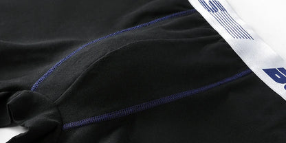 3 Pieces Cotton Men's Panties BONITOS Letter Waistband Boxer Briefs Solid Color Boxers Underwear For Man Classic Men Underpants