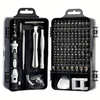 115-in-1 Magnetic Precision Screwdriver Set - Multifunctional Repair Tools Kit for DIY and Household Use
