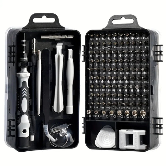 115-in-1 Magnetic Precision Screwdriver Set - Multifunctional Repair Tools Kit for DIY and Household Use