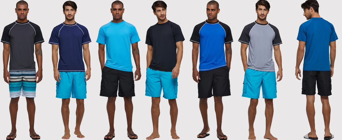 Men's UPF 50+ Beach T-Shirt – Quick-Dry Surf & Swim Top