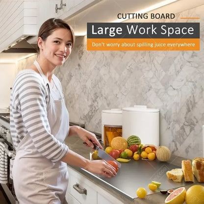 Acrylic Cutting Board with Lip - Clear Kitchen Countertop for Meat Bread  Fruit - ZOOMNSTORE