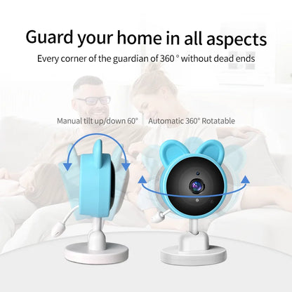 Baby Care Infrared Night Vision Breastfeeding Reminder Temperature Detection Lullaby Wireless Connection Video Surveillance