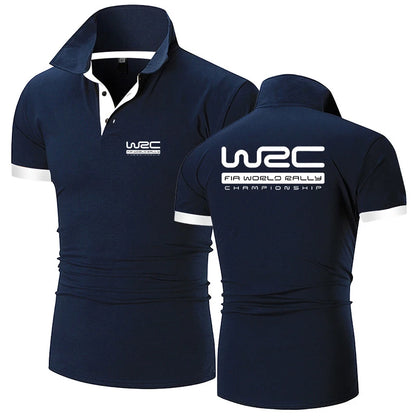 World Rally Championship WRC New Fashion Polo Shirt Men Casual Turn Down Collar Short Sleeve Shirt Slim Fit Summer Tops Polo