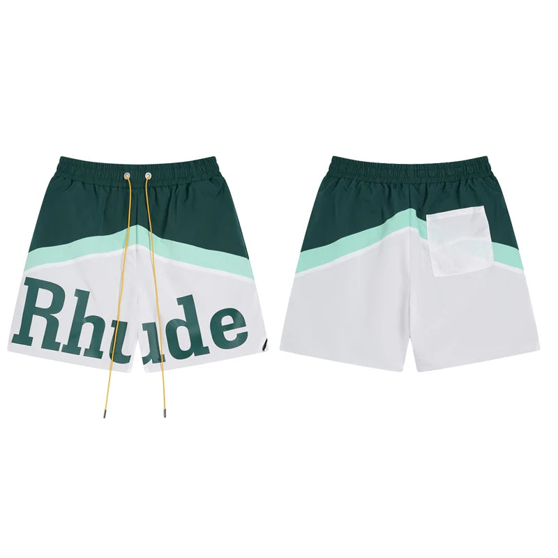 High Quality Streetwear Multi-color Rhude Beach Shorts Men Women Loose Breathable Casual Shorts