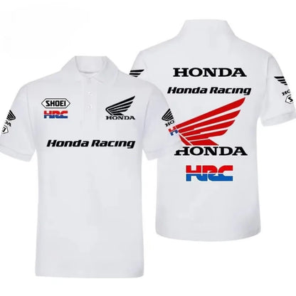 Honda Men's and Women's POLO Shirts Summer CBR Non-Double Gold Wing T-Shirt Racing Motorcycle Short Sleeve Spring and Autumn Top