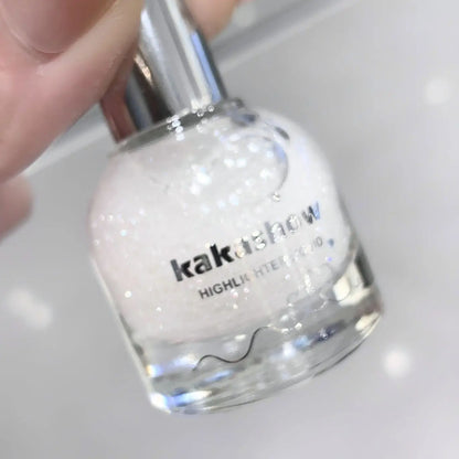 Diamond Ball Liquid Highlighter Flash Gloss Long Lasting Waterproof Glitter Brightening Makeup for Beach Hoilday Face Body